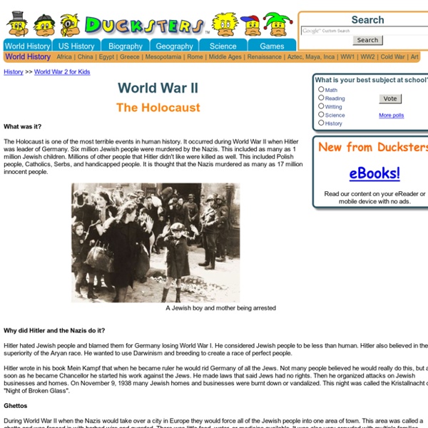 World War II History: The Holocaust for Kids