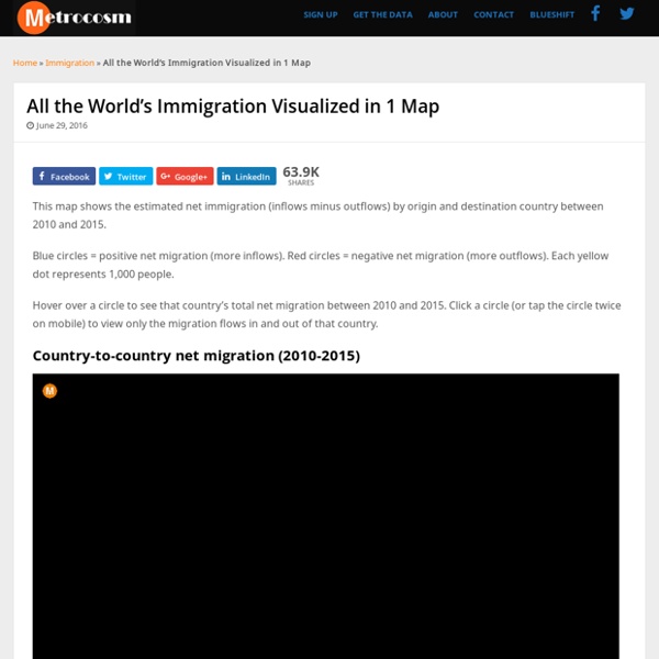 All the World's Immigration Visualized in 1 Map