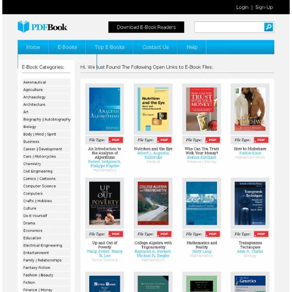 The World's Leading Source of Links to Free E-Books - All in PDF