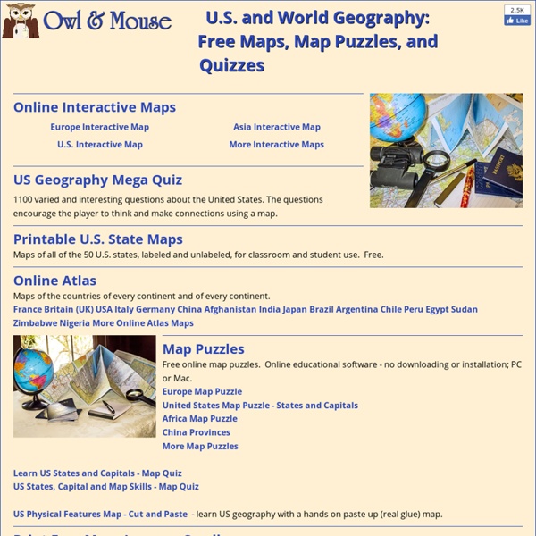 U.S. and World Maps and Puzzles - Free Maps That Teach