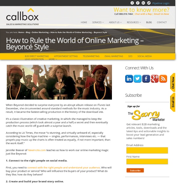 How to Rule the World of Online Marketing – Beyoncé Style