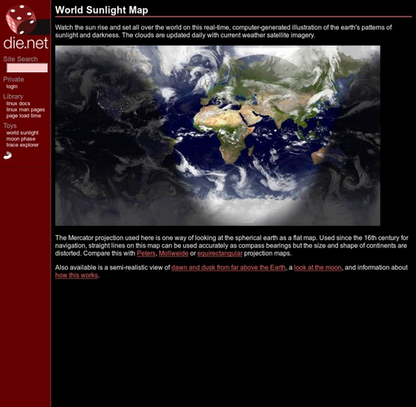 World Sunlight Map | Pearltrees