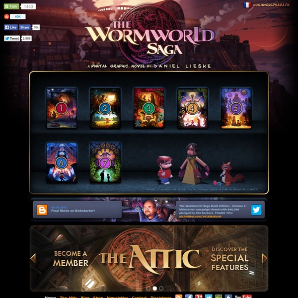 The Wormworld Saga Online Graphic Novel by Daniel Lieske - An Epic Fantasy Adventure for all Ages