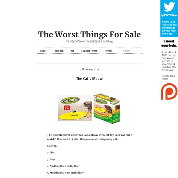 The Worst Things For Sale