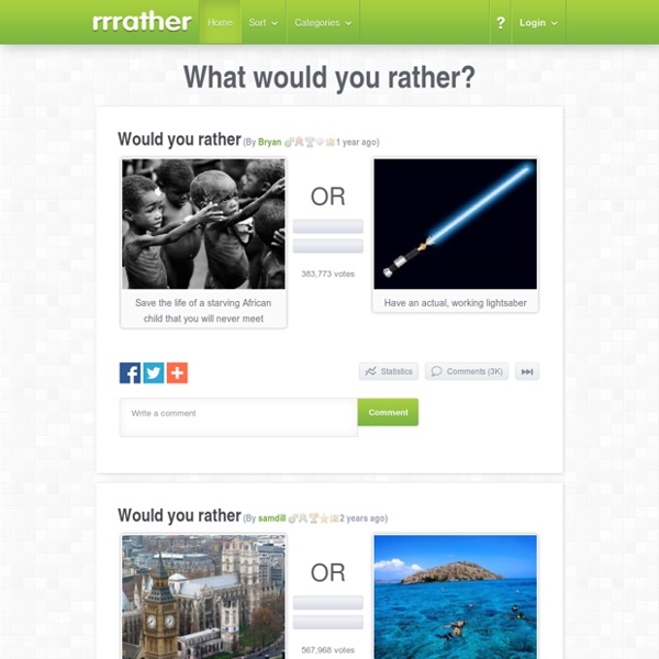Would you rather? - Over 135,000 questions