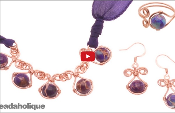 How to Make a Wire Wrapped Gemstone Jewelry Set