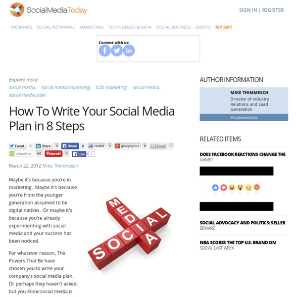 How To Write Your Social Media Plan in 8 Steps