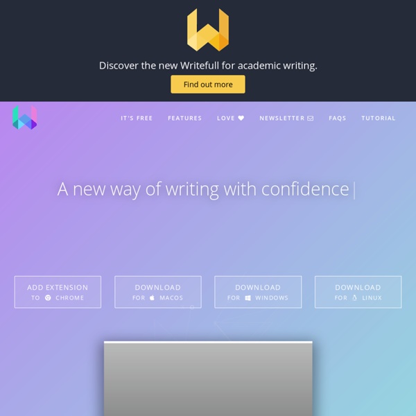 A new way of writing with confidence
