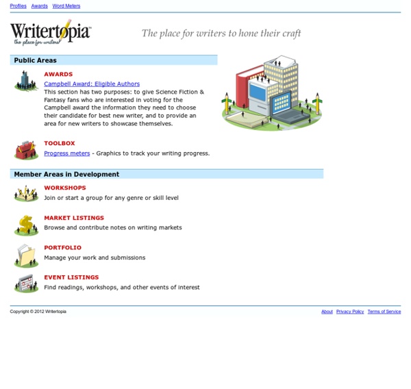 Writertopia - Writing Tools and Workshops