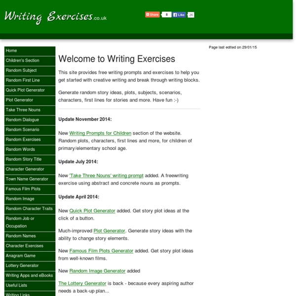 Writing Exercises and Prompts