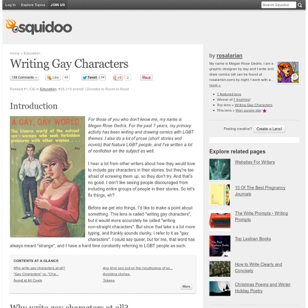 Writing Gay Characters