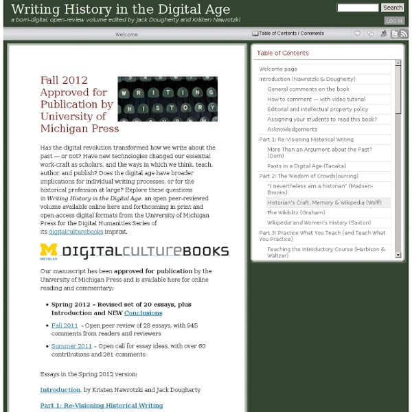 Writing History in the Digital Age