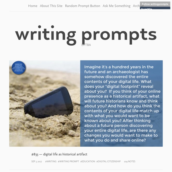 Writing prompts