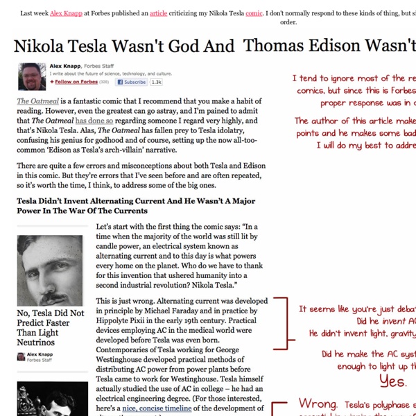 I wrote a response to the Forbes article about my Tesla comic