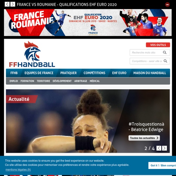 Fédération française de handball : FFHB: www.ff-handball.org
