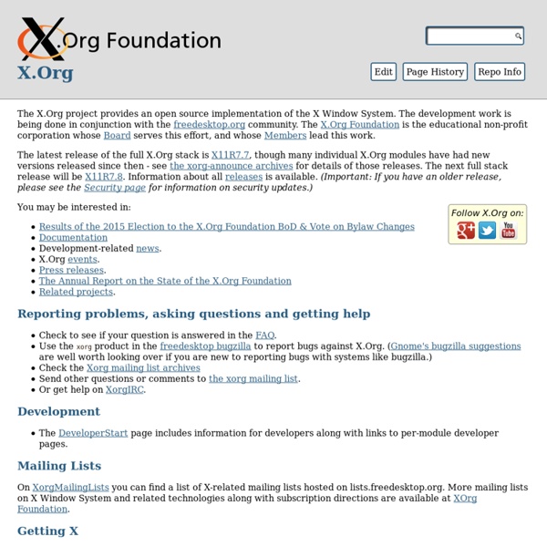 X.org - Wiki