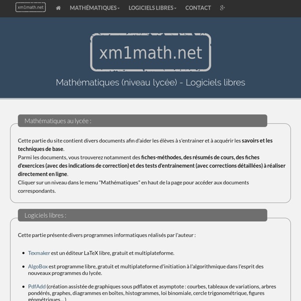 Xm1 Math