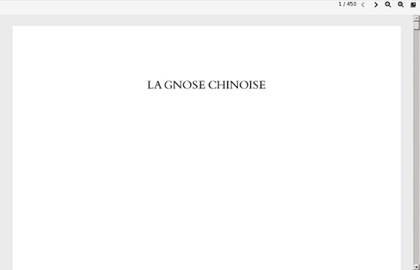 La Gnose Chinoise (pdf)
