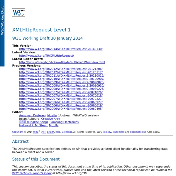 XMLHttpRequest Level 2