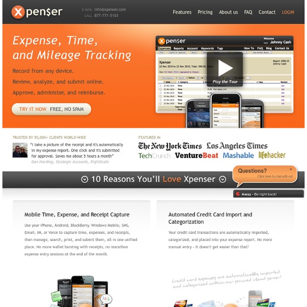 Xpenser – Mobile Expense, Time, and Mileage Tracking