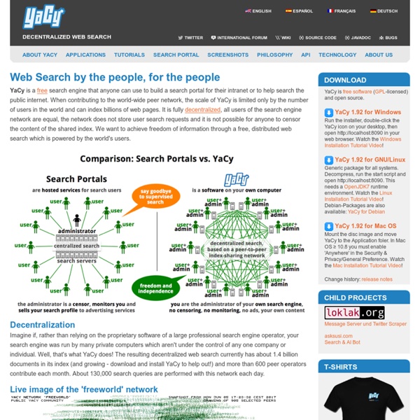 The Peer to Peer Search Engine