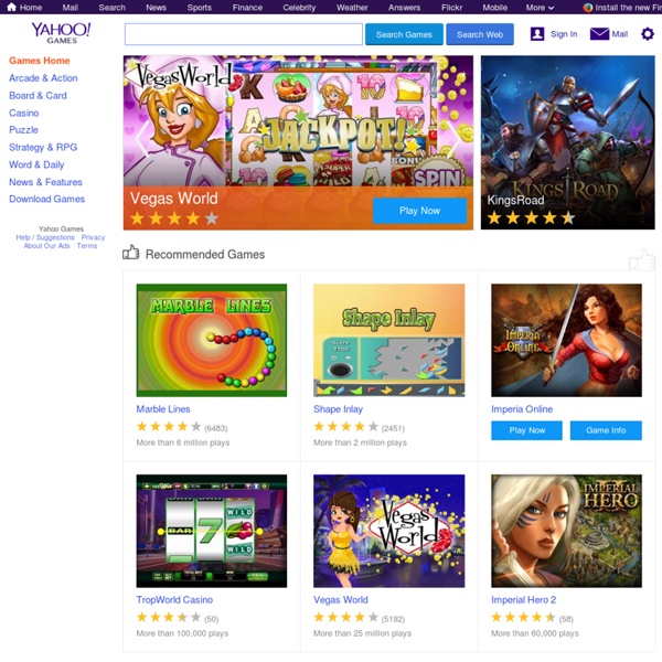 Free games on Yahoo
