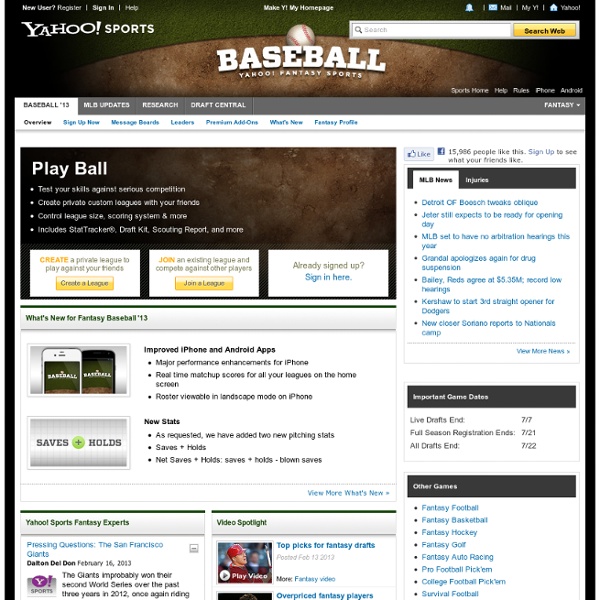 Yahoo Sports Baseball Fantasy 29