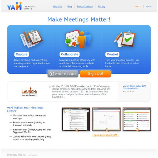 YaM — Make Meetings Matter!