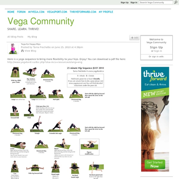 Yoga for Happy Hips - Vega Community
