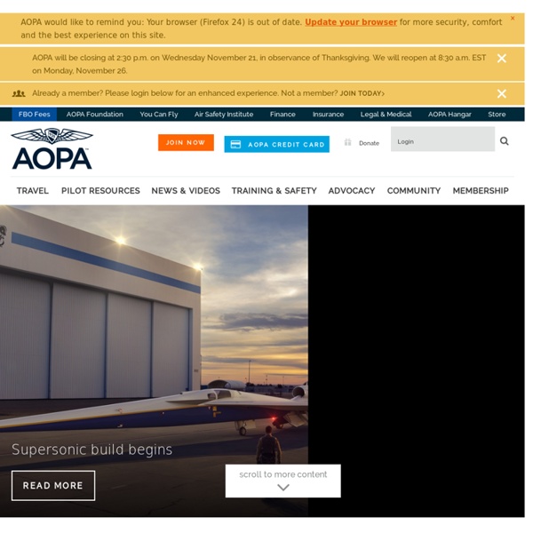 General Aviation's largest, most influential association in the world - AOPA