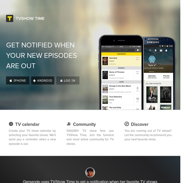 TvShow Time Blog - personal assistant for tv show and webseries fans