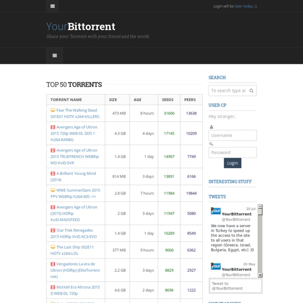 YourBittorrent - Share Your Torrents