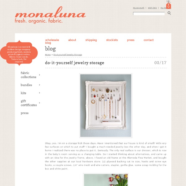 Do-it-yourself jewelry storage « Monaluna
