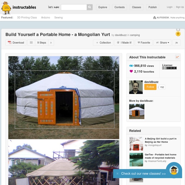 Build yourself a portable home - a mongolian yurt