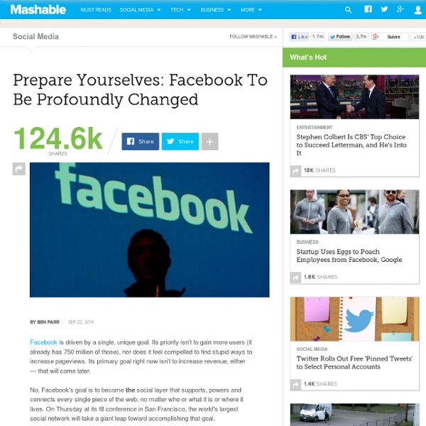 Prepare Yourselves: Facebook To Be Profoundly Changed