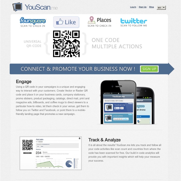 YouScanMe - Social & Video QR code campaigns and analytics