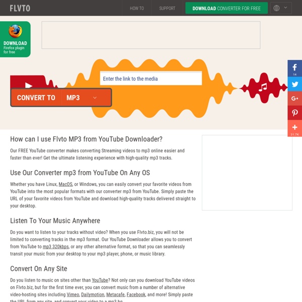 YouTube to MP3 - Convert YouTube videos to MP3