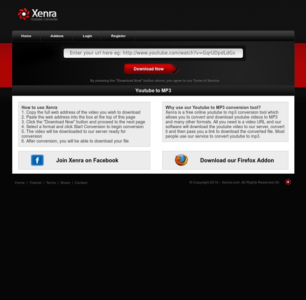 Youtube to MP3 Converter - Xenra - Download Youtube Videos ...