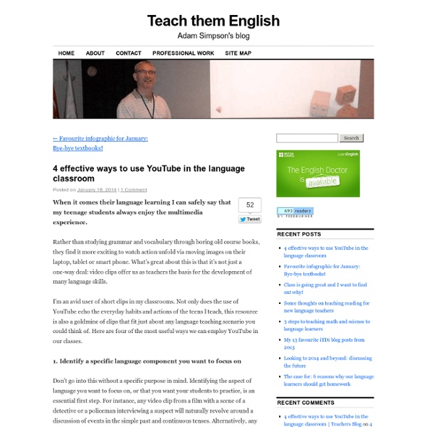 4 ways to use YouTube in the language classroom