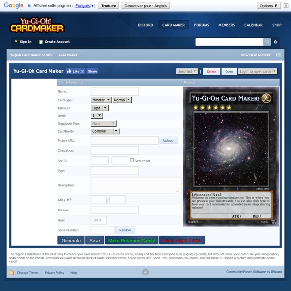 Yugioh Card Maker