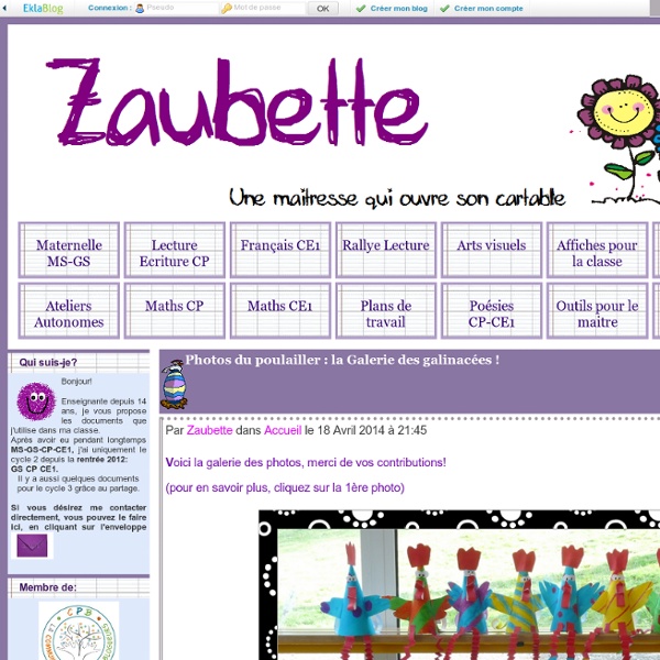 Zaubette - une maitresse qui ouvre son cartable