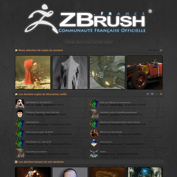 ZBrush France : Official French ZBrush Community