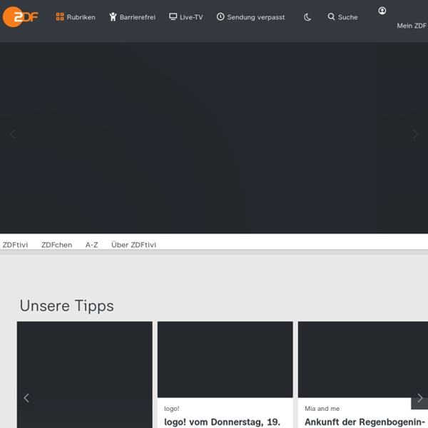 ZDFtivi - das Onlineangebot des ZDF-Kinder und Jugendprogramms