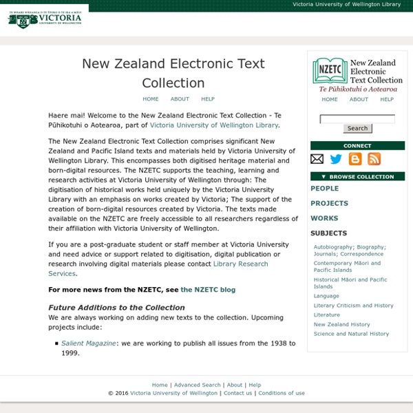 New Zealand Electronic Text Collection