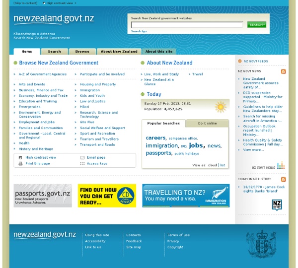 Search New Zealand Government — newzealand.govt.nz