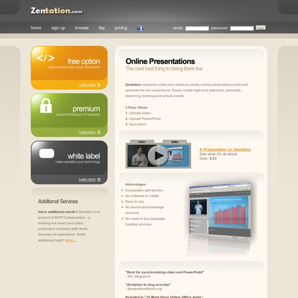 Zentation.com - Webinar software