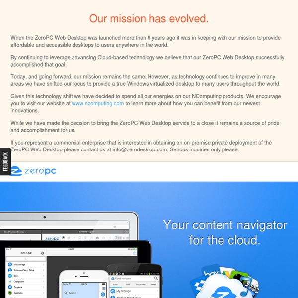 ZeroPC - Your content navigator for the cloud