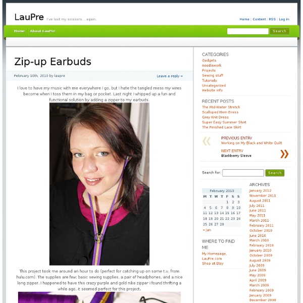 Zip-up Earbuds » LauPre