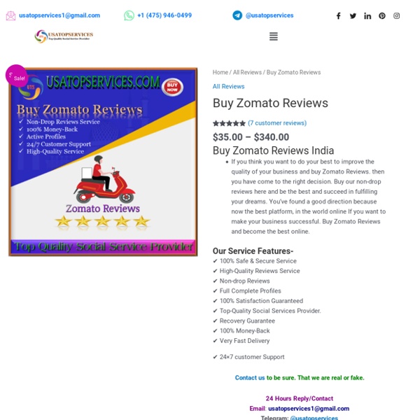 Buy Zomato Reviews - Permanent Reviews Service Provider