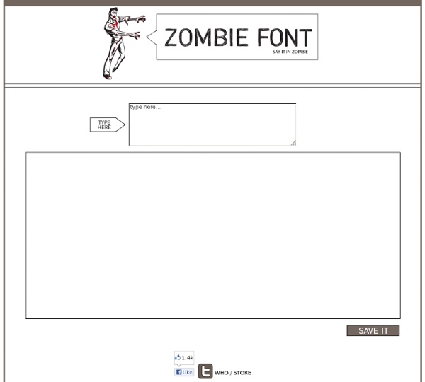 Zombie font